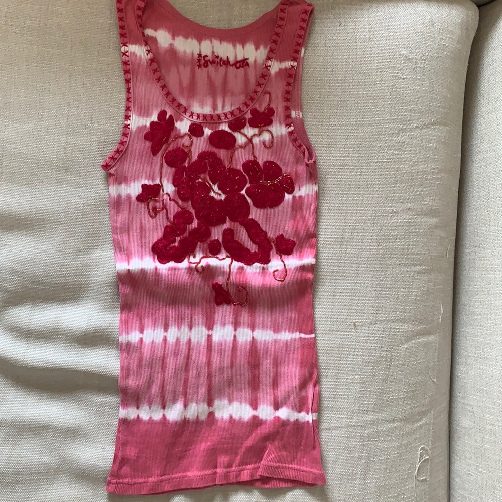 Switch Tie Dye and Embroidery Tank